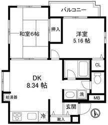 コスモ新小岩の物件間取画像